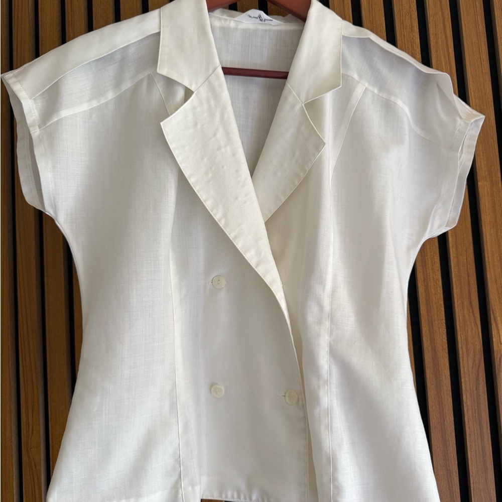 Elegant vintage White Women's Top